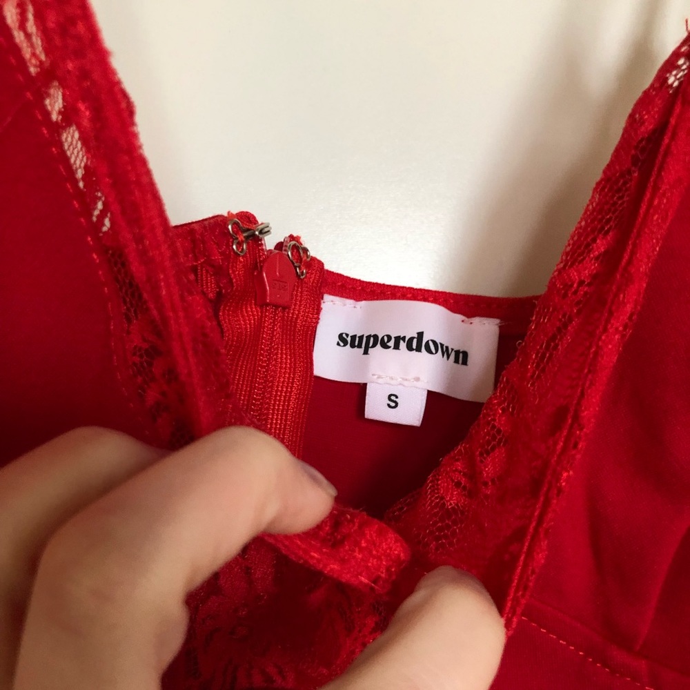 Revolve Superdown Red Mini Dress - Picture 4 of 6